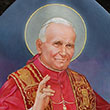 Šv. Jono Pauliaus II paveikslo fragmentas